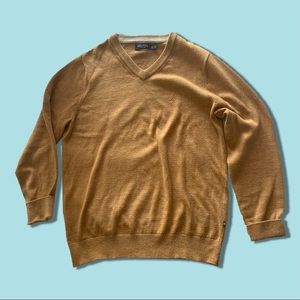 Nautica V- Neck Men's Seater Mustard Casual - S